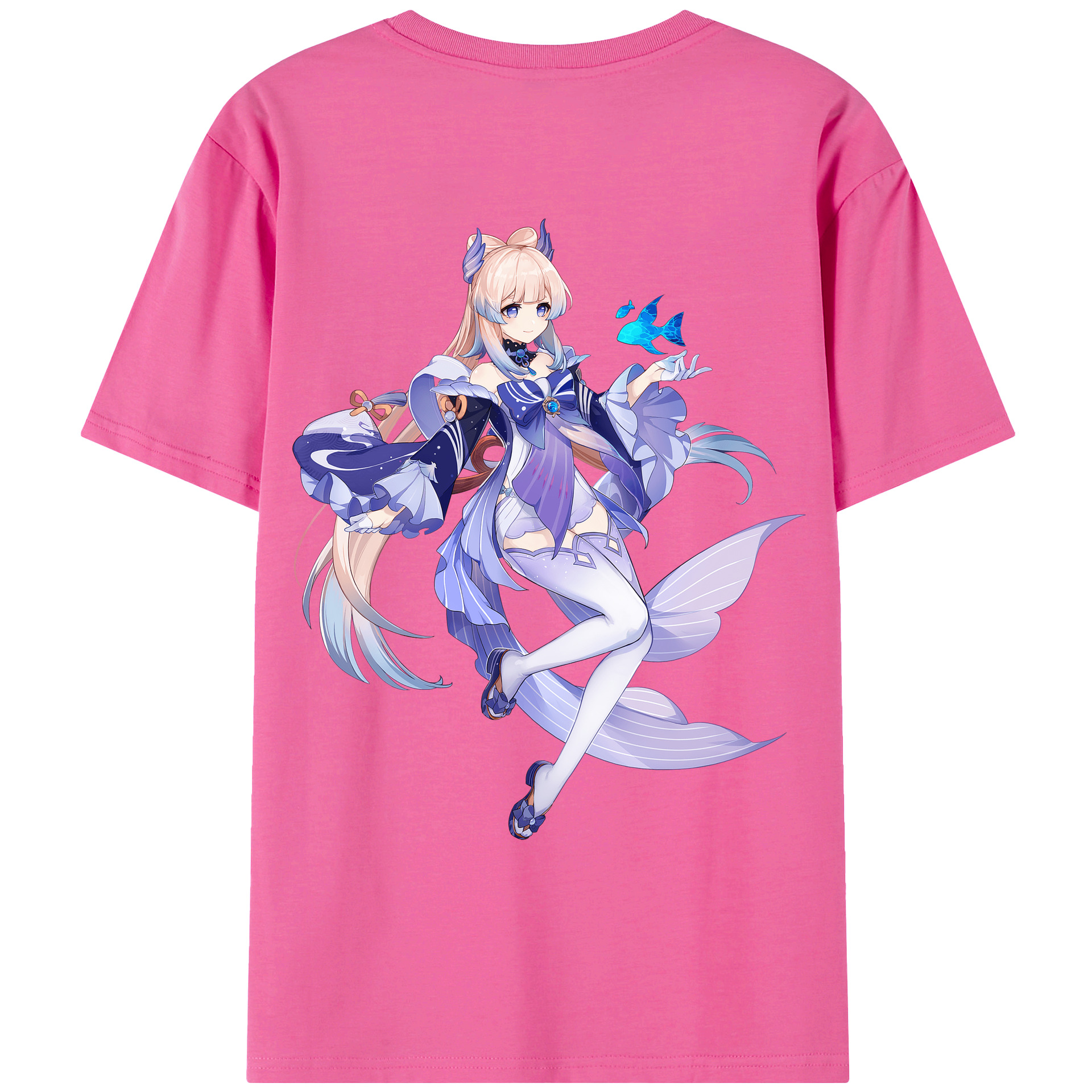 げんし神 珊瑚宮心海 サンゴノミヤ・ココミ genshin Sangonomiya Kokomi レディース半袖Tシャツ(バックプリント)